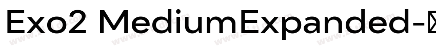 Exo2 MediumExpanded字体转换